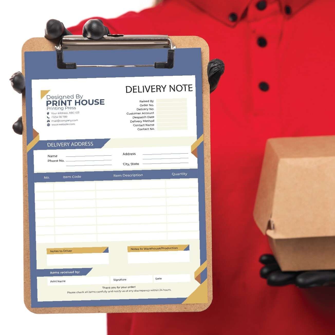 Delivery Note Book